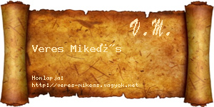 Veres Mikeás névjegykártya